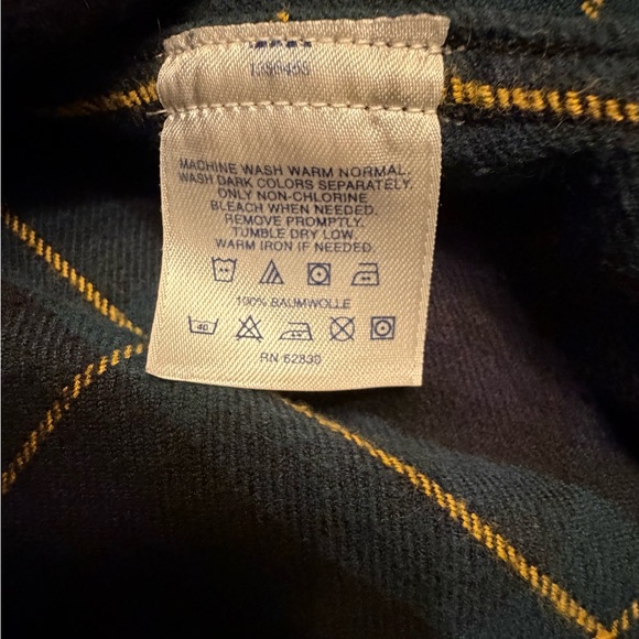 Lands' End Dark Plaid Shirt - Picture 3 of 3